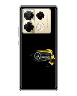 Чехол для Infinix Note 40 Pro с картинкой «Mercedes — ретро стиль»