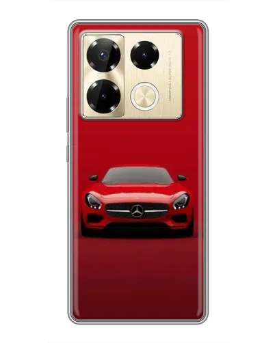 Чехол для Infinix Note 40 Pro с картинкой «Красный Mercedes AMG»