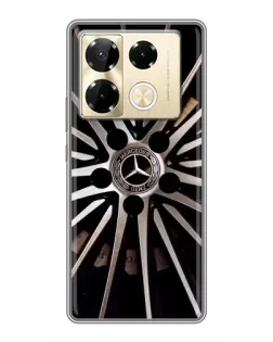Чехол для Infinix Note 40 Pro с картинкой «Диск Mercedes»
