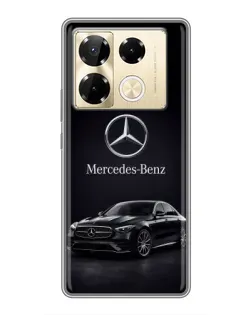Чехол для Infinix Note 40 Pro с картинкой «Mercedes — решетка радиатора»