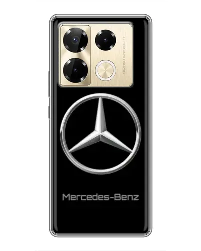 Чехол для Infinix Note 40 Pro с картинкой «Mercedes Silver Logo»