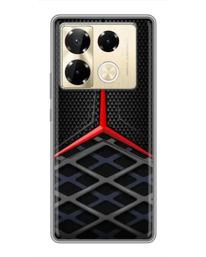 Чехол для Infinix Note 40 Pro с картинкой «Mercedes Carbon Grid»