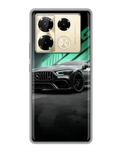 Чехол для Infinix Note 40 Pro с картинкой «Темный Mercedes AMG»