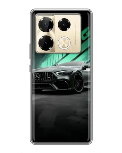 Чехол для Infinix Note 40 Pro с картинкой «Темный Mercedes AMG»