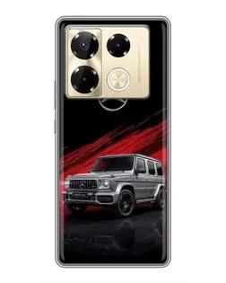 Чехол для Infinix Note 40 Pro с картинкой «Mercedes G-Class красный»