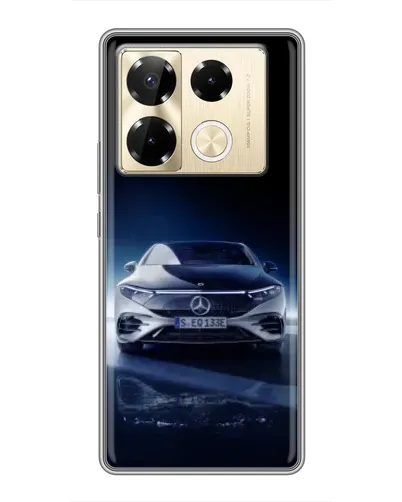 Чехол для Infinix Note 40 Pro с картинкой «Ночной Mercedes EQ»