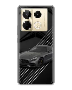 Чехол для Infinix Note 40 Pro с картинкой «Mercedes AMG — графика»
