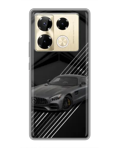 Чехол для Infinix Note 40 Pro с картинкой «Mercedes AMG — графика»