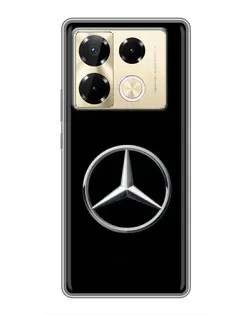 Чехол для Infinix Note 40 Pro с картинкой «Mercedes классический лого»
