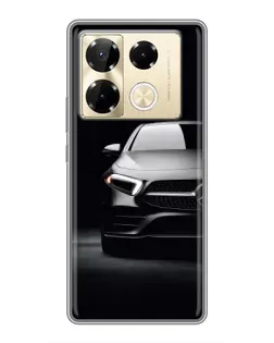 Чехол для Infinix Note 40 Pro с картинкой «Свет фар Mercedes»