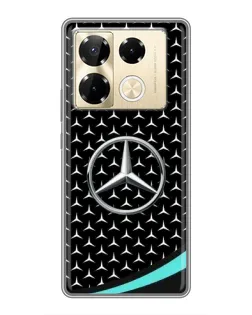 Чехол для Infinix Note 40 Pro с картинкой «Mercedes — бирюзовый акцент»