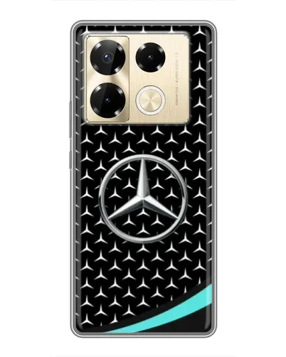 Чехол для Infinix Note 40 Pro с картинкой «Mercedes — бирюзовый акцент»
