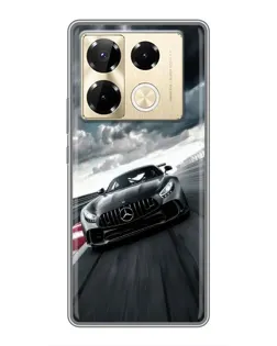 Чехол для Infinix Note 40 Pro с картинкой «Гоночный Mercedes AMG»
