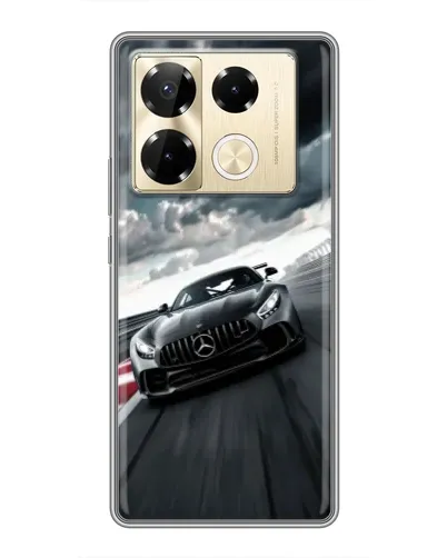 Чехол для Infinix Note 40 Pro с картинкой «Гоночный Mercedes AMG»