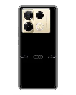 Чохол для Infinix Note 40 Pro з картинкою «Audi — світловий підпис»
