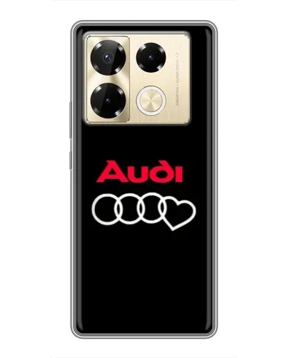 Чехол для Infinix Note 40 Pro с картинкой «Логотип Audi Heart»
