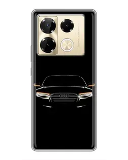 Чехол для Infinix Note 40 Pro с картинкой «Audi — ночной контур»