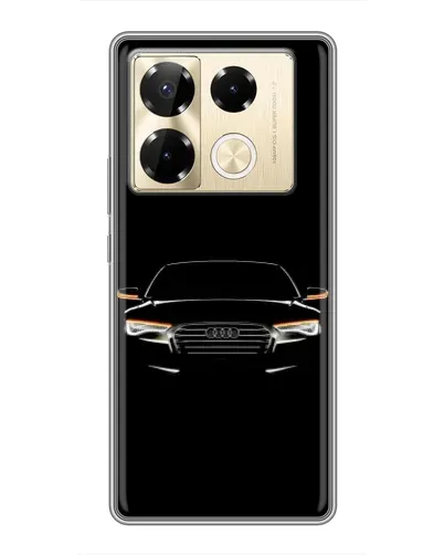 Чехол для Infinix Note 40 Pro с картинкой «Audi — ночной контур»