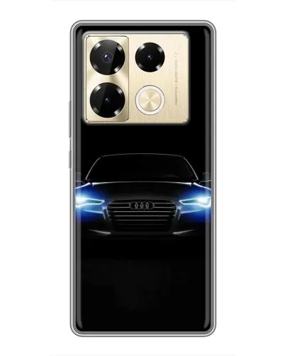 Чехол для Infinix Note 40 Pro с картинкой «Audi в неоне»