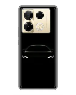 Чехол для Infinix Note 40 Pro с картинкой «Взгляд Audi в темноте»