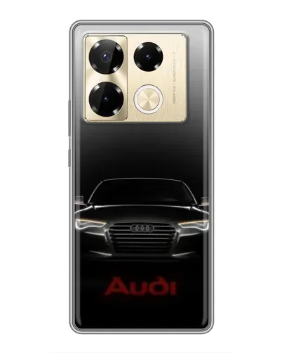 Чехол для Infinix Note 40 Pro с картинкой «Audi — градиентный контур»