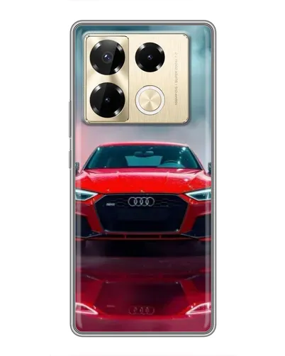 Чехол для Infinix Note 40 Pro с картинкой «Audi RS — красный стиль»