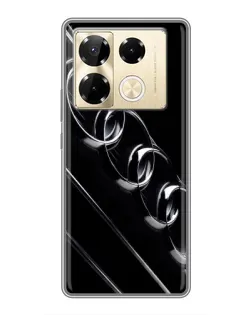 Чехол для Infinix Note 40 Pro с картинкой «Audi — абстрактные кольца»