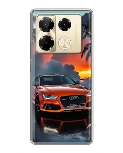 Чехол для Infinix Note 40 Pro с картинкой «Audi — закат»