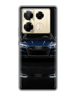 Чехол для Infinix Note 40 Pro с картинкой «Audi — ночное отражение»