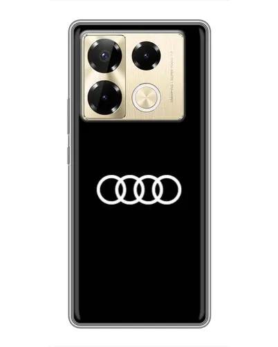 Чехол для Infinix Note 40 Pro с картинкой «Audi White Logo»