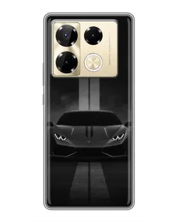 Чехол для Infinix Note 40 Pro с картинкой «Lamborghini симметрия дорог»
