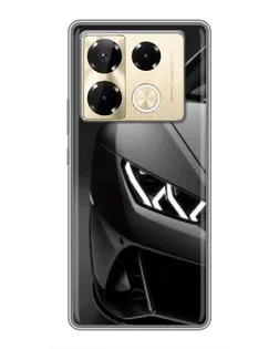 Чехол для Infinix Note 40 Pro с картинкой «Lamborghini фары детализация»