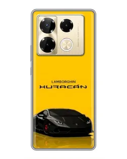 Чехол для Infinix Note 40 Pro с картинкой «Lamborghini Huracan черный»