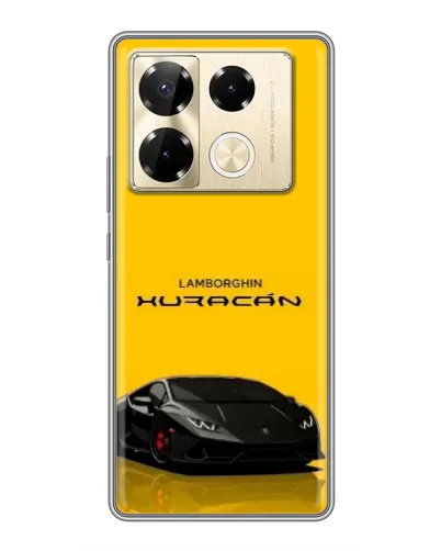Чехол для Infinix Note 40 Pro с картинкой «Lamborghini Huracan черный»