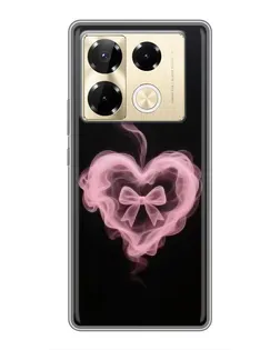 Чехол для Infinix Note 40 Pro с картинкой «Дымчатое сердце»