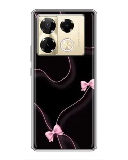 Чехол для Infinix Note 40 Pro с картинкой «Розовые ленты»