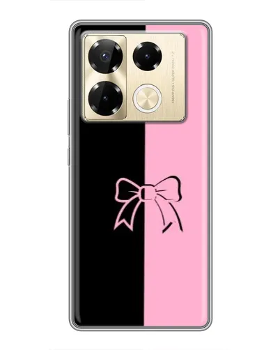 Чехол для Infinix Note 40 Pro с картинкой «Половинки банта»