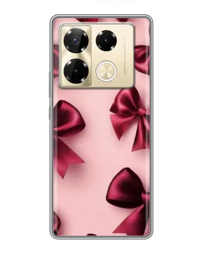Чехол для Infinix Note 40 Pro с картинкой «Бордовый атлас»