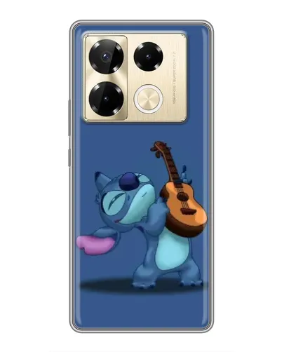 Чехол для Infinix Note 40 Pro с картинкой «Стич с укулеле»