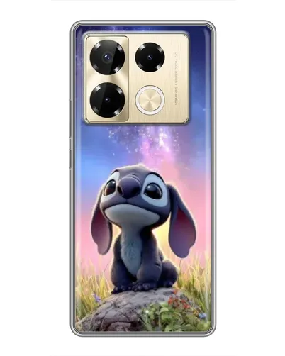 Чехол для Infinix Note 40 Pro с картинкой «Стич на рассвете»