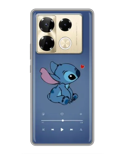 Чехол для Infinix Note 40 Pro с картинкой «Музыкальный Stitch»