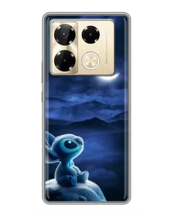 Чехол для Infinix Note 40 Pro с картинкой «Лунная ночь Стича»
