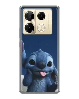 Чехол для Infinix Note 40 Pro с картинкой «Стич в облаках»