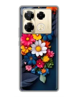 Чехол для Infinix Note 40 Pro с картинкой «Цветочная феерия»
