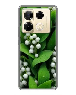 Чехол для Infinix Note 40 Pro с картинкой «Ландыши в зелени»