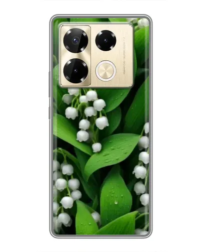 Чехол для Infinix Note 40 Pro с картинкой «Ландыши в зелени»