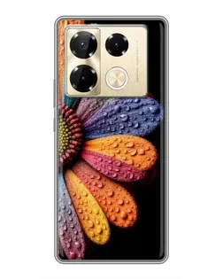 Чехол для Infinix Note 40 Pro с картинкой «Радужный цветок»