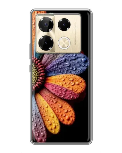 Чехол для Infinix Note 40 Pro с картинкой «Радужный цветок»