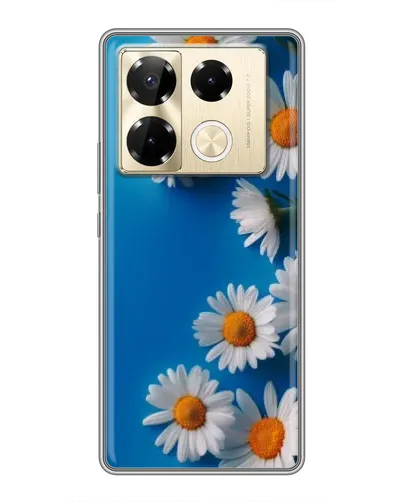 Чехол для Infinix Note 40 Pro с картинкой «Белоснежные маргаритки»