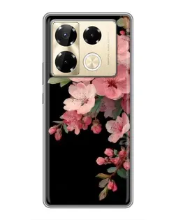 Чехол для Infinix Note 40 Pro с картинкой «Розовая ветка сакуры»
